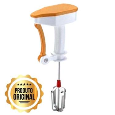 Imagem de Batedeira Manual Batedor de Ovos Creme Milkshake Ideal Para Massa Leve