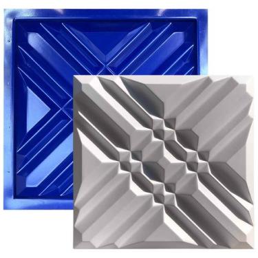Imagem de Forma 3D Gesso e Cimento ABS 1mm - Xis 30x30 cm - Xmoldes Formas 3D