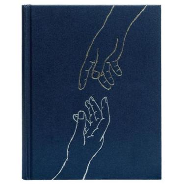 Imagem de Livro - Bíblia NVI com espaço para anotações, Tecido azul sobre capa d