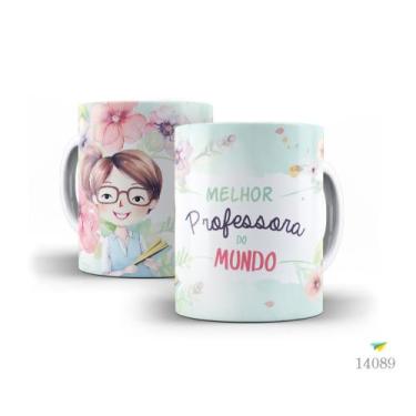Imagem de Caneca dia dos professores floral 02 - LiveSub