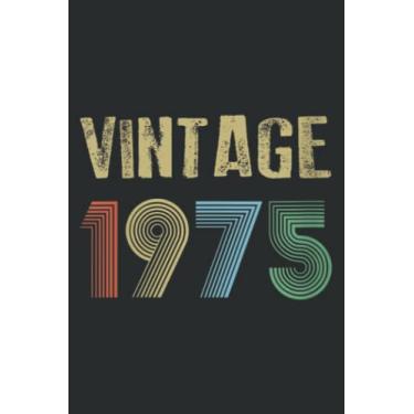 Imagem de Vintage 1975 44Th Birthday Meme Gift Idea Men Women Pretty Meme: FLOWER JOURNAL: 6" x 9", 110 Pages, Lined Writing Notebook, White Lined Paper, ... Memos, Meetings, ... Artists, and Students.