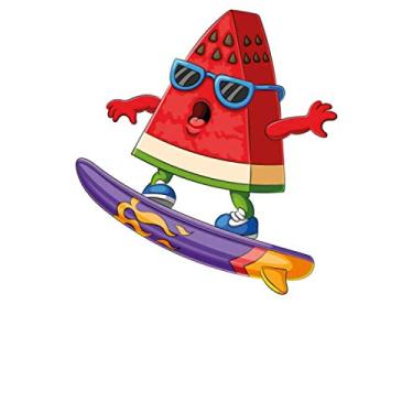 Imagem de Surfen Wassermelone Notizbuch: DIN A5 Liniert 120 Seiten Surf Surfer Surfboarding Wellen Strand Wassersport Kitesurfen Windsurfen Geschenkidee & ... Planer Tagebuch Notizheft Notizblock