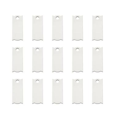 Imagem de 30pcs Placa de nome de sublimação, nomes em branco Nome personalizado Tag Hardboard Placas Placas para Stanley 40oz Cup, para xícaras personalizadas acessórios (Retangular)