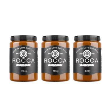 Imagem de Kit 03 Unidades Doce de Leite Rocca Tradicional C/Coco Pote 400g