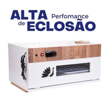 Imagem de Chocadeira Elétrica Automática PID 120 ovos Bivolt com ovoscópio  - PA