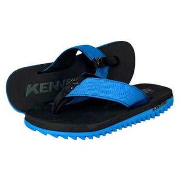 Imagem de Chinelo Sandália Kenner Kivah, 38, Azul, Preto