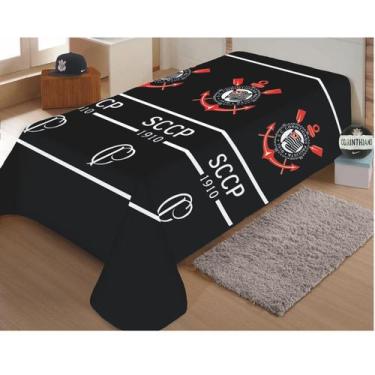 Imagem de Cobertor Manta Jolitex Corinthians Soft 2m X 1.5m