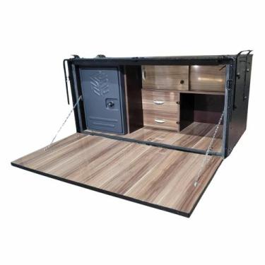 Imagem de Caixa Cozinha Geladeira 116 X56.5X64 1 Andar Luxo - PC Cozinhas