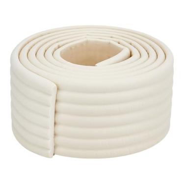 Imagem de OLYCRAFT Almofadas de escada de beliche brancas de 2,2 metros de largura com 8,5 cm de largura, tapetes de tração, tiras anticolisão, protetores de canto com adesivo para escadas, canto de móveis