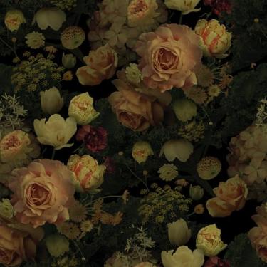 Imagem de VEELIKE Papel de parede floral Dark Moody vintage rosas flores descascar e colar papel de parede para banheiro quarto 48 x 900 cm papel de contato floral autoadesivo para armários paredes prateleiras