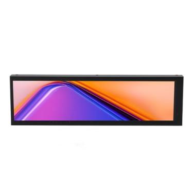Imagem de Monitor de temperatura do computador, 8,8 polegadas RGB GPU CPU RAM HDD Monitor de temperatura do PC Tela sensível ao toque com tema dinâmico, Mini tela secundária USB para