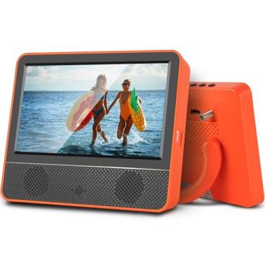 Imagem de Jexiop TV Portátil de 7 Polegadas Com Bateria - Sintonizador ATSC Digital, Saída de Fone de Ouvido, Porta USB/TF, Entrada HDMI - Mini TV Para Acampamento, RV, Cozinha