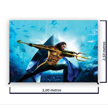 Imagem de Painel de Festa Retangular Aquaman Várias Medidas - Fera Print