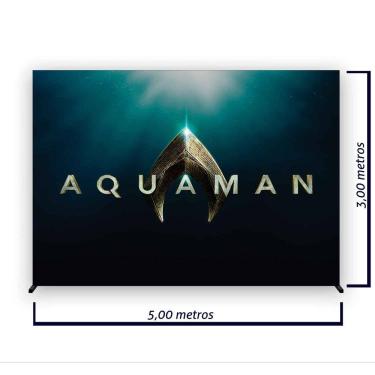 Imagem de Painel de Festa Retangular Aquaman Várias Medidas - Fera Print