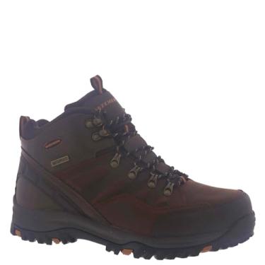 Imagem de Skechers Bota de caminhada Relment-Traven masculina, Marrom escuro, 8