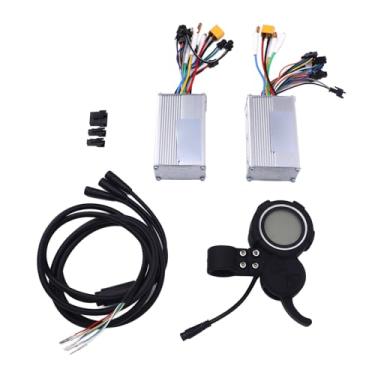 Imagem de Controlador de Motor Elétrico, 48V 25A Kit de Acionamento Duplo de 1200w, Controladores de Tração Dianteira e Traseira Sem Escova, Com o Chicote de Controle Central do Medidor