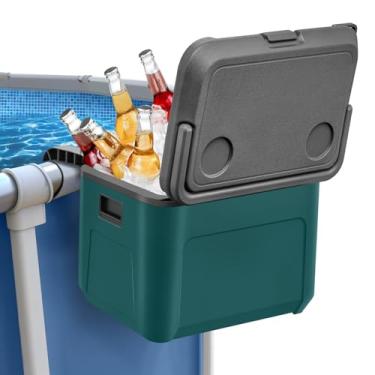 Imagem de Sararoom Refrigerador De Piscina - 17 Litros Isolado À Beira Da Com Alça, Caixa Gelo Portátil Para Natação, Dura Até 3 Dias, Acessórios Acima Do Solo Praia, Festas Ao Ar Livre