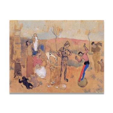 Imagem de Family Of Jugglers Diego Rivera Murals - Arte de realismo socialista mexicano, muralista do século 1013, coleção clássica do museu de Nova York para decoração de casa 40 x 52 cm