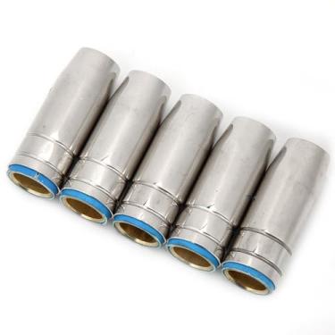 Imagem de 5pcs Bico de Gás Cônico 15 Mm, Eletroplicar Material de Cobre, Fabricação de Precisão, Desempenho Ideal Tocha de Soldagem, Bons Consumíveis para Binzel Mb 25ak Mig/mag Tocha