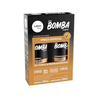 Imagem de Salon Line, Kit Shampoo e Condicionador, SOS Bomba Original, Força e Engrossamento, Vegano - Para Todos os Tipos de Cabelos, 200ml