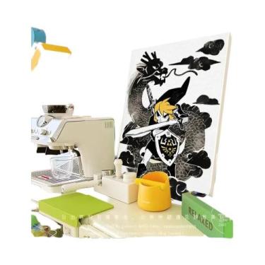 Imagem de Kawaii Zeldas Tears of the King Anime Poster DIY Adesivo Whitepaper Pa