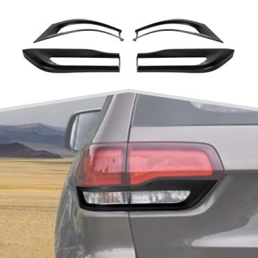 Imagem de Amayum Capa de lanterna traseira adequada para Jeep Grand Cherokee 2014-2020 com acabamento de lâmpada traseira, acessórios externos