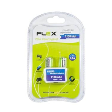 Imagem de Kit 4x Pilhas Recaregaveis AAA Ni-Mh 1100 mAh FX-AAA11B4 - FlexGold