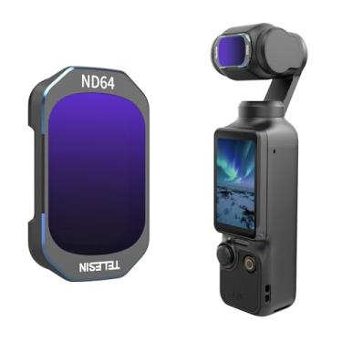 Imagem de TELESIN Filtro Osmo Pocket 3 ND64, filtro de densidade neutra para DJI Osmo Pocket 3, instalação magnética, vidro óptico multi-revestido para bolso 3, acessórios precisos para câmera de ação de
