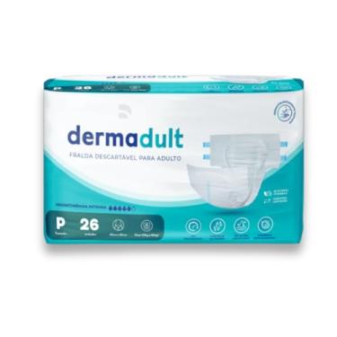 Imagem de Fralda Descartavel Dermadult Adulto Incontinência Severa, P - 26 unidades