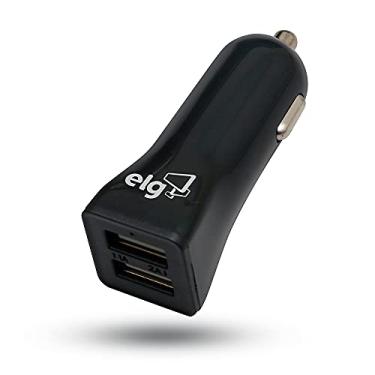Imagem de Carregador veicular 2 saída usb Cc2spt Preto Elg