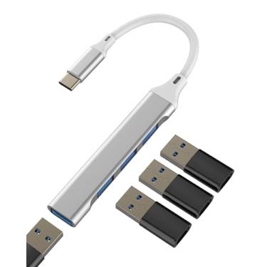 Imagem de Adaptador USB C OTG 3.0 (4 em 1) para leitor de cartão Apple Multiport USB A, MacBook Laptop para iPhone 16 15 Pro, conversor Thunderbolt, transferência de dados, armazenamento externo, acessórios
