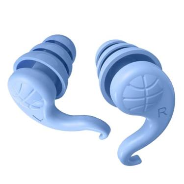 Imagem de Ysyqkn Protetor Auricular para Sono, Reutilizável, Isolamento Sonoro, Acessório para Viagens, Azul