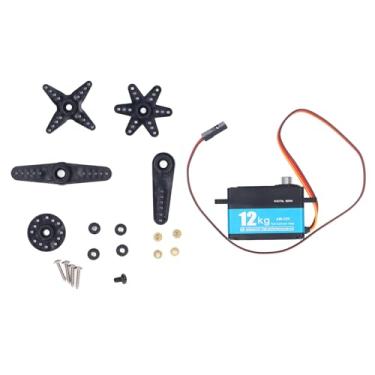 Imagem de 12 kg de 90 ° Metal Gear Servo Motor Dual Bolling Servo Digital Servo para Robot Arm Drone Car Modelos 4.8-7.2V