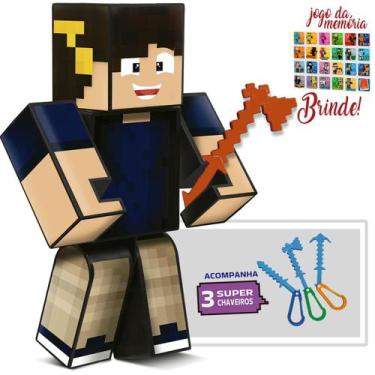 Imagem de Boneco Articulado Jogo Mine Youtuber Marcelo Drv Game Craft - Algazarr