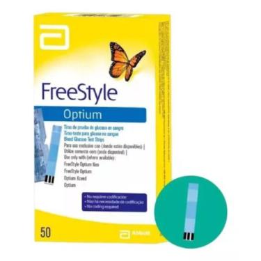 Imagem de Tiras De Glicose Freestyle Optium Controle 50 Unidades - Abbott