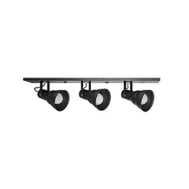 Imagem de Spot Taschibra Hol Linear para 3 Lâmpadas E27 Bivolt, Preto
