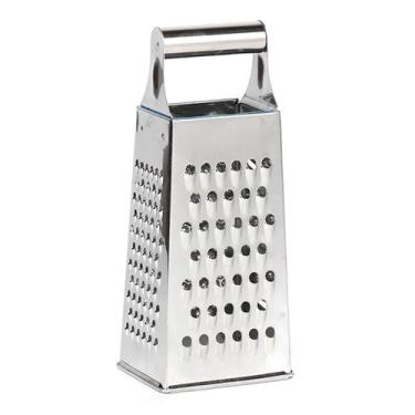 Imagem de Ralador Legumes Multifuncional Tradicional Em Inox 4 Faces - 123 Util