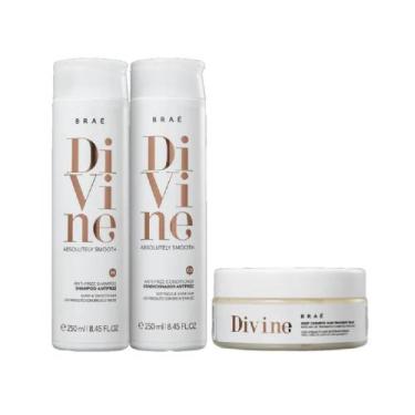 Imagem de Kit Divine Braé Trio Shampo, Cond 250ml + Máscara 200g