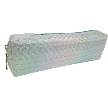 Imagem de Estojo Metalizado Multiuso com Zíper Azul - Quanhe