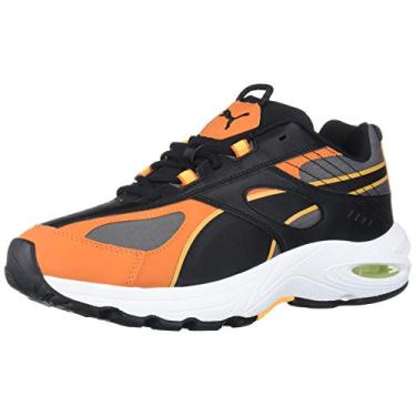 Imagem de PUMA Tênis Speed, Puma Preto, laranja jaffa, 9