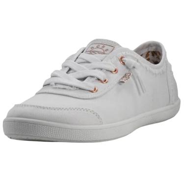 Imagem de Skechers Tênis feminino Bobs B fofo – espuma viscoelástica, sola flexível, tênis vegano leve, Branco, 7 X-Wide