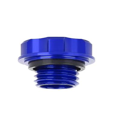 Imagem de Tampa de enchimento de óleo de motor de liga de alumínio para carro azul para Honda EK Civic EG tampa de óleo de válvula