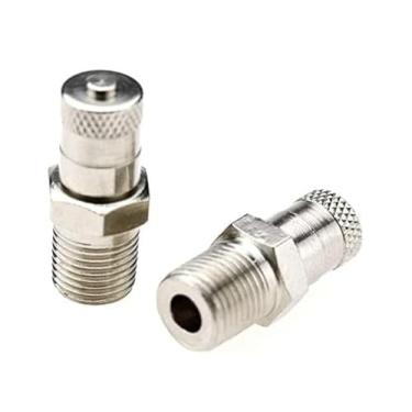 Imagem de 2 peças 1/8 polegada BSPT válvula tanque Schrader 25 mm roda compressor de ar 35 bar 500 psi, peça