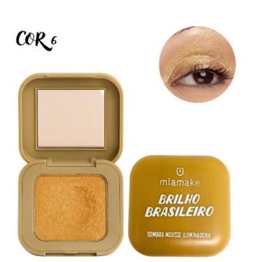 Imagem de Sombra de Mousse Iluminadora Brilho Brasileiro Mia Make 3g, COR6