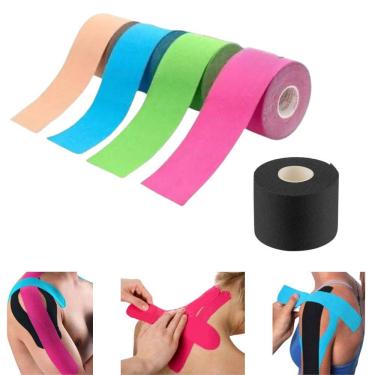 Imagem de Fita de Cinesiologia Bandagem Adesiva Elástica Esporte