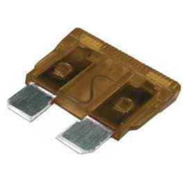 Imagem de 5 UNIDADES = 7.5A Marrom Fusível Lâmina Engate Para Sistema De Som Automotivo Fusivel Carro Moto 12V 24V