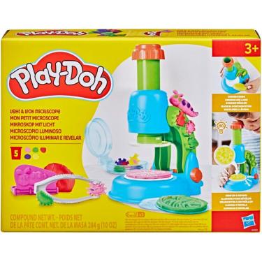 Imagem de Massinha Play Doh Conjunto Microscópio Iluminar Hasbro G0494