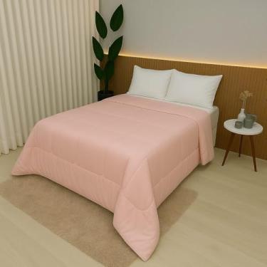Imagem de Edredom Roma – Micropercal 90 g/m², Manta Resinada 120 g/m², 100% Poliéster, Toque Macio – Tamanhos Solteiro, Casal, Queen e King (Rose, Casal/Queen)