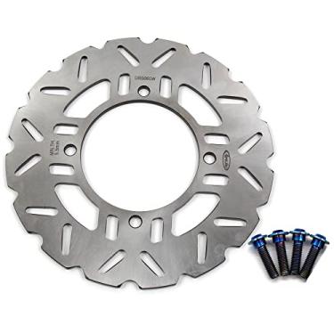 Imagem de Rotor de disco de freio traseiro Arashi com parafusos de montagem para Kawasaki Z1000 2007-2015 ABS 07-21, Ninja 1000SX 20-21, Ninja 1000 ZX1000 11-19, ZX14R 06-17, ZZR1400 06-07 ABS 06-07 6 a 21 anos