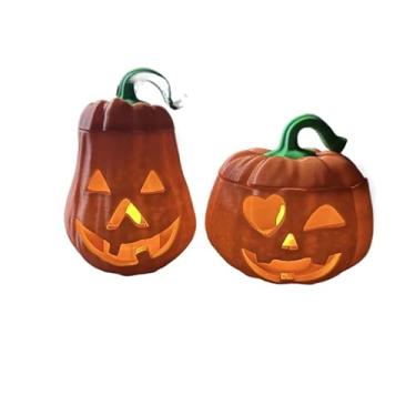 Imagem de Kit 3 Abóboras Halloween Decorativas Porta Doces/Enfeite de Festa/Luminária Criativa 3D